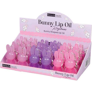 BEAUTY TREATS - GLOSSY BUNNY LIP OIL W/KEY CHAIN 1PC