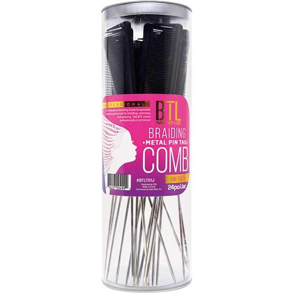 BTL - Braiding PIn Tail Comb BLACK 1PC