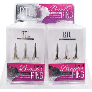 MAGIC COLLECTION - Braider Hair Parting & Sectioning Ring Long SILVER