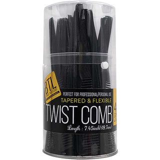 BTL - Tapered & Flexible Twist Comb 1PCs BLACK