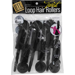MAGIC COLLECTION - BTL Loop Hair Rollers Black