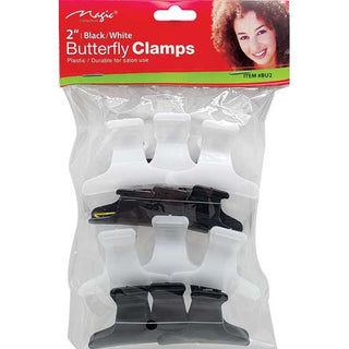 MAGIC COLLECTION - Butterfly Clamps BLACK/WHITE 2