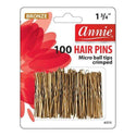 ANNIE - Hair Pins 100PCs Micro Ball Tips Crimped BRONZE #3113