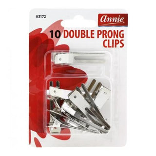 ANNIE - Double Prong Clips 10PCs #3172
