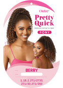 OUTRE - PRETTY QUICK - DRAWSTRING PONY - BERRY
