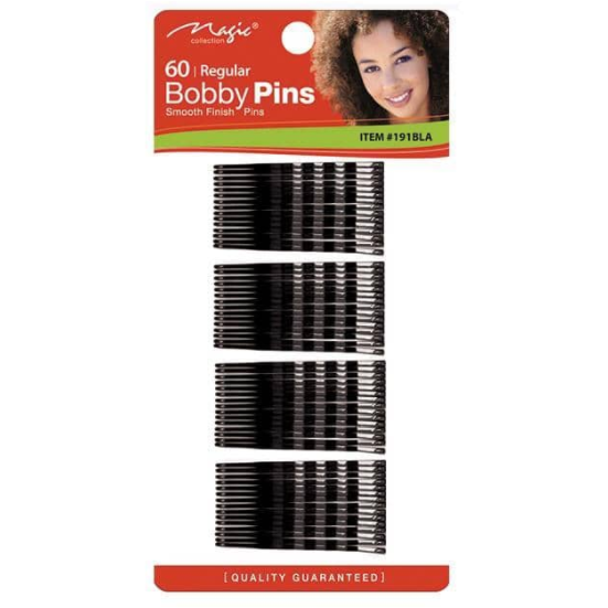 MAGIC COLLECTION - Regular Bobby Pins 60 BLACK