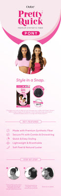 OUTRE - PRETTY QUICK - DRAWSTRING PONY - NEESHA GLAM CURL 24