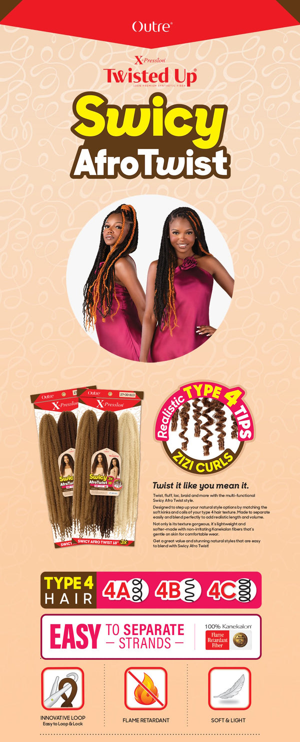 OUTRE - X-PRESSION - TWISTED UP - SWICY AFRO TWIST 18