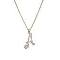 JOY JEWELRY - Silver Cubic Initial Necklace