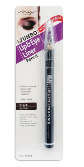 MAGIC COLLECTION - JUMBO Lip & Eye Liner Pencil BLACK
