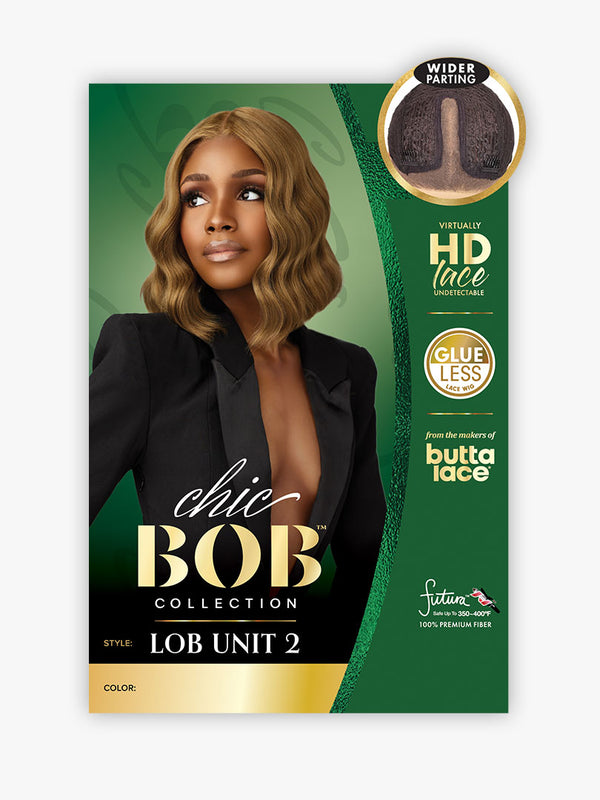 SENSATIONNEL - BUTTA CHIC BOB LACE WIG - LOB UNIT 2