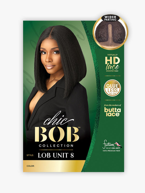 SENSATIONNEL - BUTTA CHIC BOB LACE WIG - LOB UNIT 8