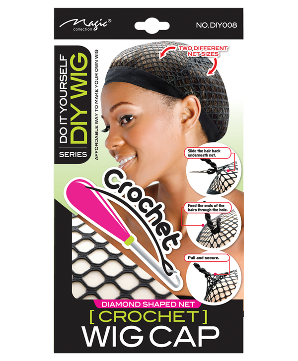 Freetress Premium Crochet Wig Cap with Combs (Black)
