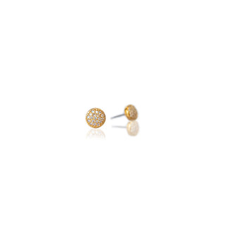 JOY JEWELRY - Gold Design Pave Hip Hop Earrings DPH09