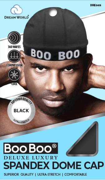 DREAM WORLD - Boo Boo M-Dome Spandex Cap BLACK
