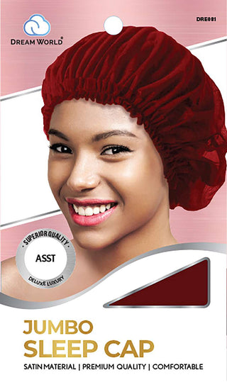 DREAW WORLD - Satin Jumbo Sleep Cap ASSORTED