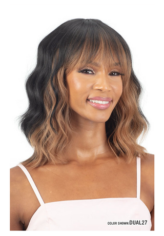 Buy dual-27 MAYDE - MOCHA HUMAN HAIR BLEND WIG DELIGHT