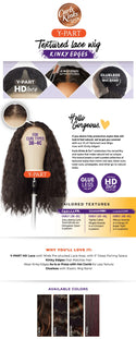 SENSATIONNEL - KINKY EDGE Y-PART LACE WIG - KINKY LOOSE WAND CURL24 (CK&CO)