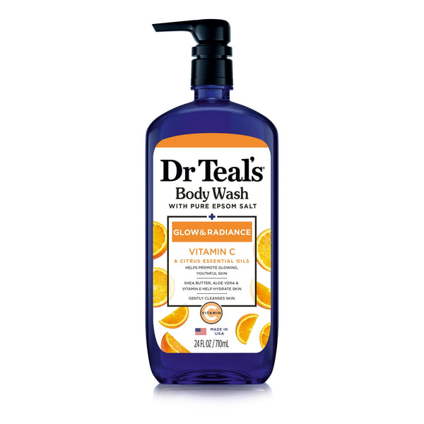 DR. TEALS - Body Wash W/ Epsom Salt [GLOW & RADIANCE] VITAMIC C CITRUS