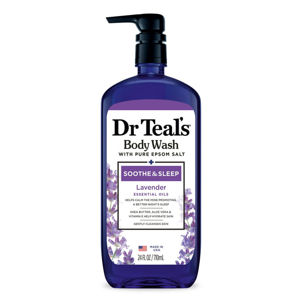 DR. TEALS - Body Wash W/ Pure Epsom Salt Soothing & Sleep Lavender Essential Oils