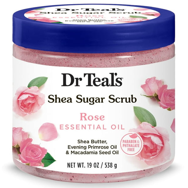 DR. TEALS - BODY SCRUB ROSE SHEA SUGAR