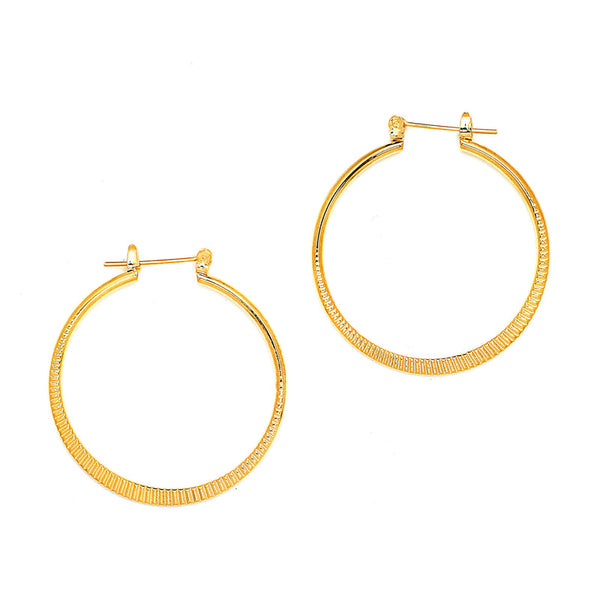 JOY JEWELRY - Gold Pincatch Hoop Earrings E15