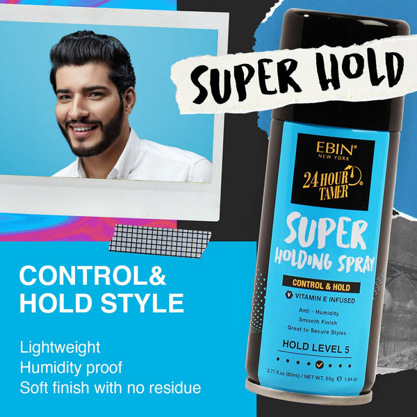 EBIN - 24 Hour Tamer Super Holding Spray