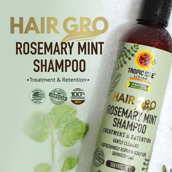 TROPIC ISLE - HAIR GRO ROSEMARY MINT SHAMPOO