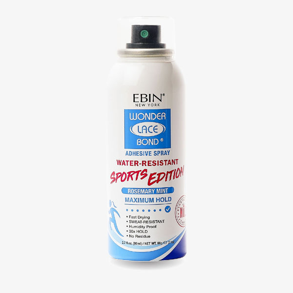 EBIN Wonder Lace Bond Spray - Maximum Hold - Water Resistant - Rosemary Mint (Sports Edition) 2.7 fl oz