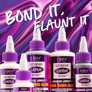 EBIN - WONDER WEAVE BOND HAIR BOND GLUE - BLACK