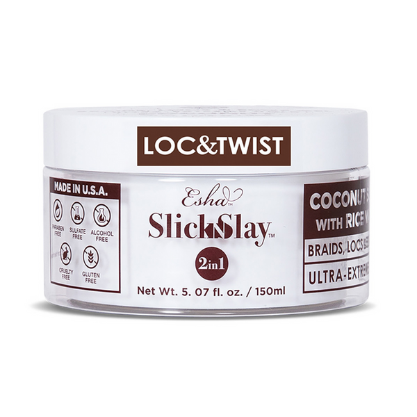 ESHA - Slick N Slay 2-IN-1 Braid & Edge Gel - COCONUT & RICEWATER