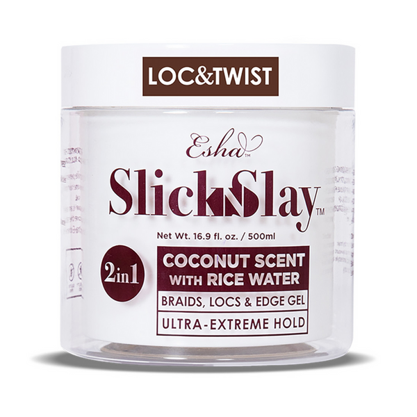 ESHA - Slick N Slay 2-IN-1 Braid & Edge Gel - COCONUT & RICEWATER