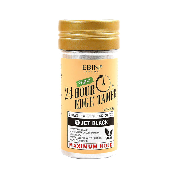 EBIN - 24 HOUR EDGE TAMER VEGAN HAIR SLEEK STICK - JET BLACK