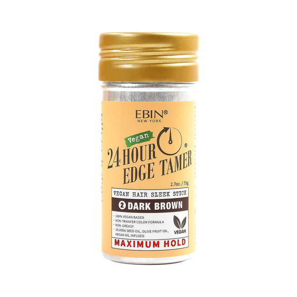 EBIN - 24 HOUR EDGE TAMER VEGAN HAIR SLEEK STICK - DARK BROWN