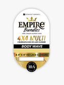 SENSATIONNEL - EMPIRE 10A BUNDLES 4X4 CLOSURE MULTI PACK BODY WAVE (HUMAN)