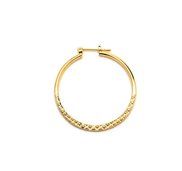 JOY JEWELRY - Gold Pincatch Hoop Earrings A17