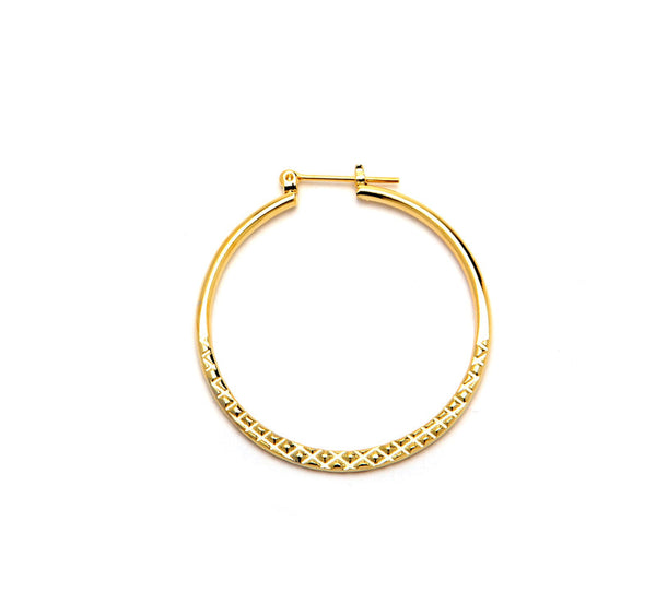 JOY JEWELRY - Gold Pincatch Hoop Earrings F14