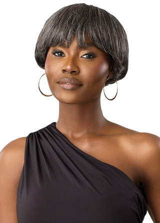 OUTRE - FAB & FLY FULL CAP WIG GRAY GLAMOUR - HH - MIKAH