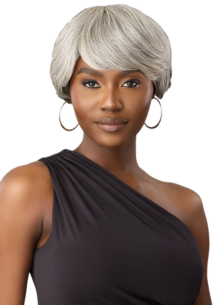 OUTRE - FAB & FLY FULL CAP WIG GRAY GLAMOUR - HH - MIKAH