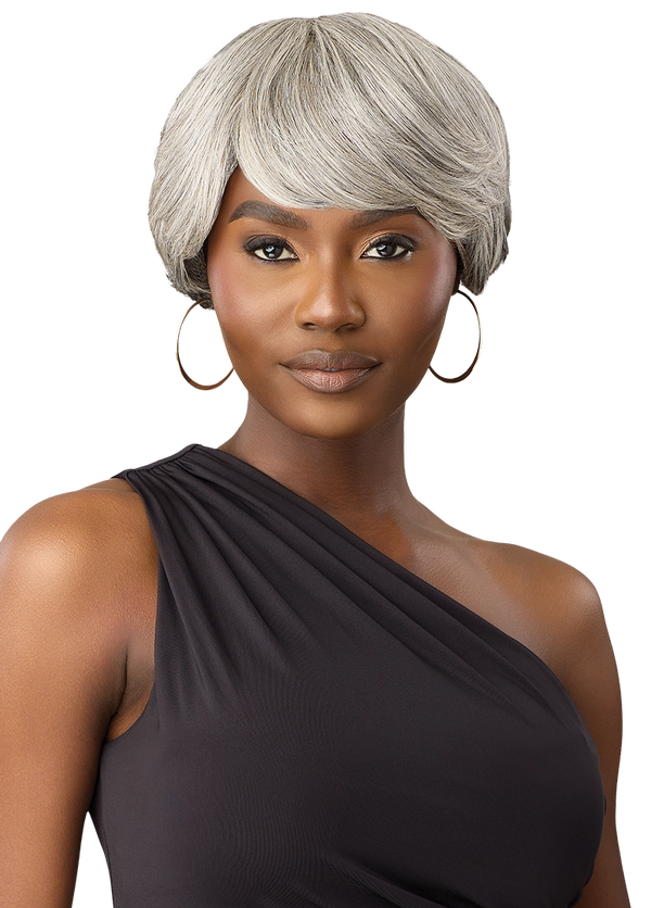 OUTRE - FAB & FLY FULL CAP WIG GRAY GLAMOUR - HH - MIKAH