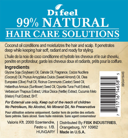 Difeel - 99% Natural Hydrate Hair Oil