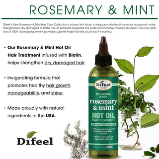 DIFEEL - Rosemary & Mint Hot Oil Hair Treatment With Biotin