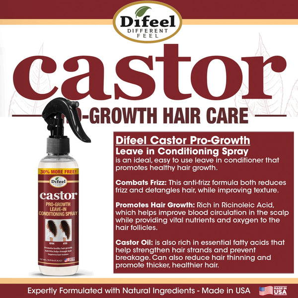 DIFEEL - Castor Pro-Growth Leave-In Conditioning Spray