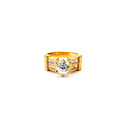JOY JEWELRY - Cubic Zirconia Gold Ring (100R-023)