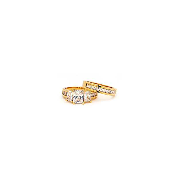 JOY JEWELRY - Cubic Zirconia Gold Ring (100R-036)