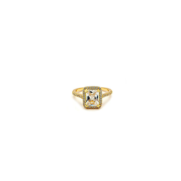 JOY JEWELRY - Cubic Zirconia Gold Ring (100R-085)