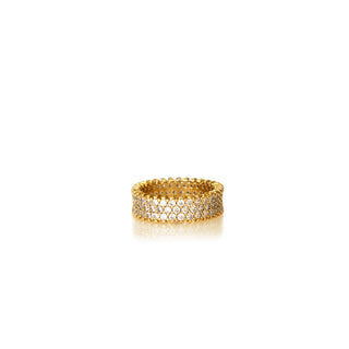 JOY JEWELRY - Cubic Zirconia Gold Ring (100R-102)