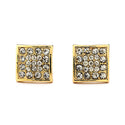 JOY JEWELRY - Gold Cubic Zirconia Earrings SQUARE POST (GAC001)