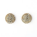 JOY JEWELRY - Gold Cubic Zirconia Earrings ROUND POST (GAC002)