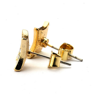 JOY JEWELRY - Gold Cubic Zirconia Earrings SQUARE (GAC021)